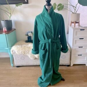 Victoria’s Secret Country Forest Green Fleece Full Length Bathrobe Robe